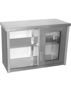 Commercial Wall Cabinet Cupboard Glass Doors Stainless Steel 1000x400x650mm | Stalwart DA-SWCGD100402 2