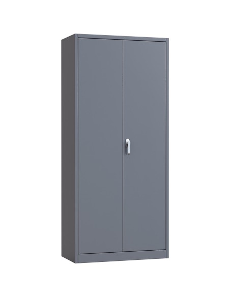 Professional Grey Steel Cabinet 2 Doors 800x400x1800mm | Stalwart DA-SART602