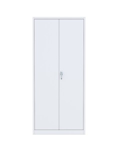 Professional White Steel Cabinet 2 Doors 800x400x1800mm | Stalwart DA-SART604
