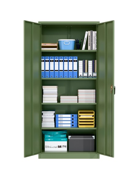 Professional Green Steel Cabinet 2 Doors 800x400x1800mm | Stalwart DA-SART612