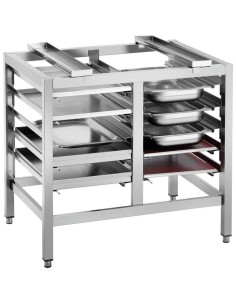 Commercial Oven Stand with 5 Tier Double Row GN Tray Rack 950x700x745mm | Stalwart DA-WHDR5T