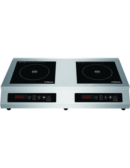Commercial Double Side-by-Side Induction Cooker 7000W (3500W+3500W) Touch Control | Stalwart DA-CX002