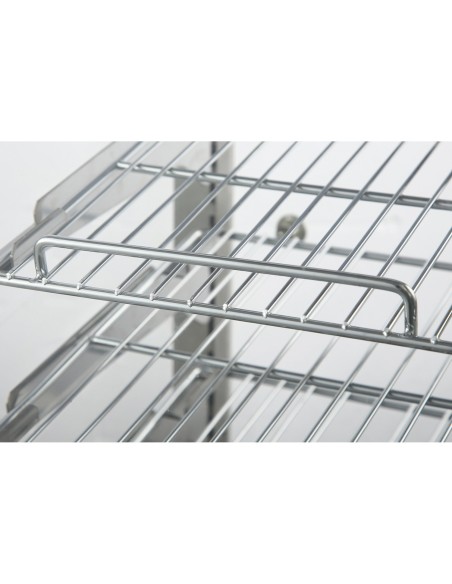 Commercial Hot Display Food Warmer Countertop 3 Shelves 650x455x580mm | Stalwart DA-HW862