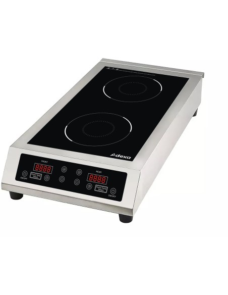 Commercial Double Front-to-Back Induction Cooker 7000W (3500W+3500W) Touch Control | Stalwart DA-CX008
