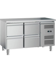 Commercial Refrigerated Counter 4 Drawers GN1/1 1200x700x650mm | Stalwart DA-GXX608