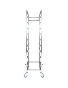 10 tier Rack/Tray/Pan Trolley for width 240-335 mm Stainless Steel  | Stalwart DA-PT10