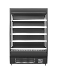 Wall Cabinet Multi Deck Refrigerator Night Curtain Black 1000x800x2000mm | Stalwart DA-BLUEL138