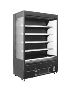 Wall Cabinet Multi Deck Refrigerator Night Curtain Black 1940x700x2000mm | Stalwart DA-BLUEL152 2