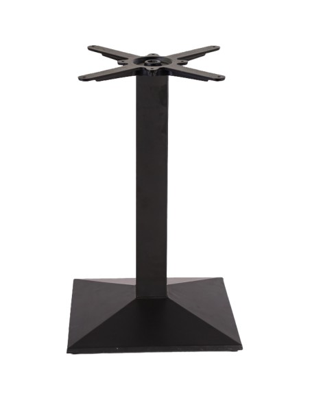 Black Cast Iron Table Base Square 450x450x720mm | Stalwart DA-A038B
