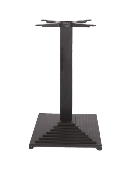 Black Cast Iron Table Base Square 410x410x720mm | Stalwart DA-A039A