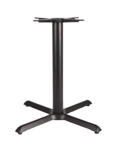 Black Cast Iron Table Base Cross-Base 760x720mm | Stalwart DA-A053B