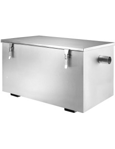 Commercial Stainless Steel Grease Trap with Lid and Outlet Valve 350x200x200mm | Stalwart DA-QNH506 2