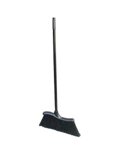 Heavy-Duty Polypropylene Broom with Long Handle 50x300x1000mm Black | Stwalwart DA-JGM1004
