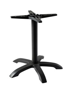 Black Cast Iron Table Base Five-Leg Star Base 720x720mm | Stalwart DA-F037
