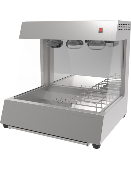 Commercial Electric Chip Scuttle & Warming Station Countertop 700x600x700mm | Stalwart DA-CW560