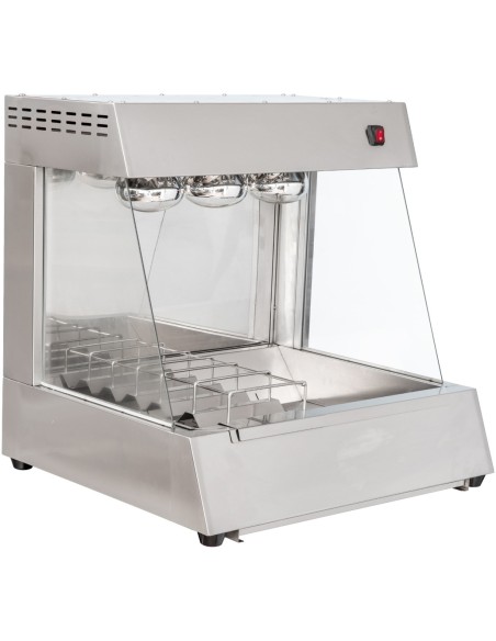 Commercial Electric Chip Scuttle & Warming Station Countertop 700x600x700mm | Stalwart DA-CW560