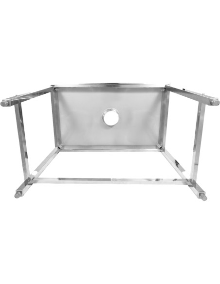 Professional Waste Disposal Table Stainless Steel 4 Side Up Marine Edge 1800x700x900mm | Stwalwart DA-WHDW18070