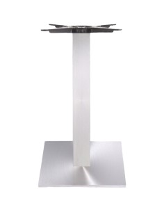 Silver Cast Iron Table Base Square 450x450x720mm | Stalwart DA-D002CSILVER