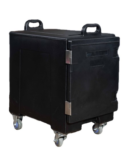 Commercial Front Loaded Insulated Food Pan Carrier with Wheels 432x625x743mm | Stalwart DA-QY004