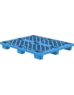 Lightweight Nestable Perforated Plastic Pallet 1200x1000x140mm Blue | Stalwart DA-XDP1210DABLUE