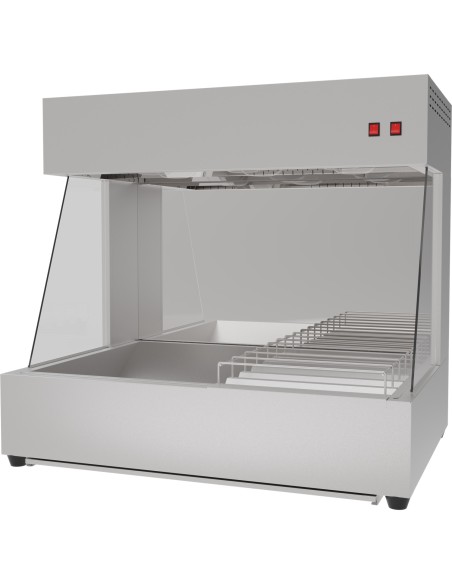 Commercial Electric Chip Scuttle &amp Warming Station Countertop 1000x700x931mm | Stalwart DA-CW1000