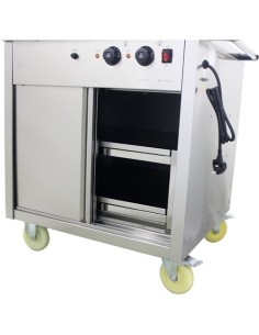 Mobile Bain Marie top Hot Cupboard 750mm | Stalwart DA-HXYH2W1 2
