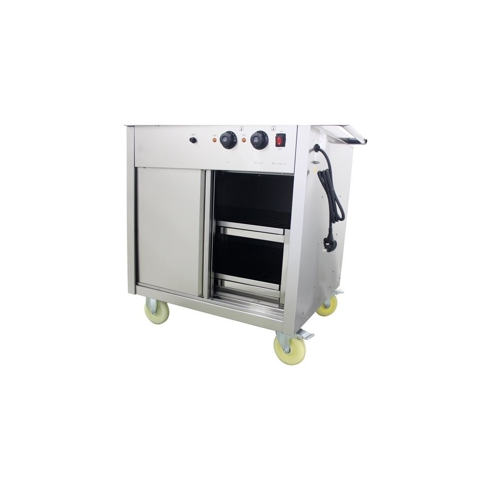 Mobile Bain Marie top Hot Cupboard 750mm | Stalwart DA-HXYH2W1