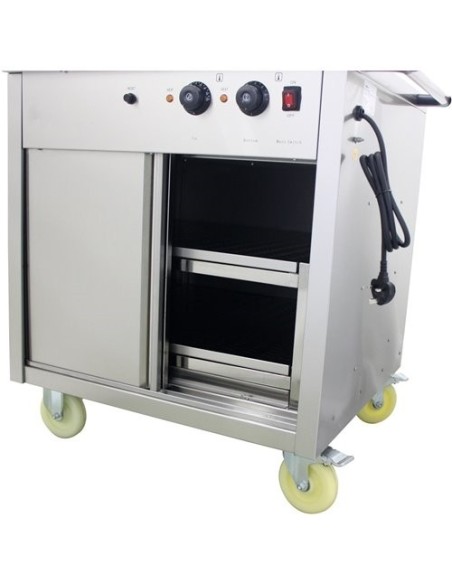 Mobile Bain Marie top Hot Cupboard 750mm | Stalwart DA-HXYH2W1