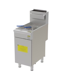 Professional Free Standing Gas Fryer Single Tank 26.5L 393x765x1145mm | Stalwart DA-GF4