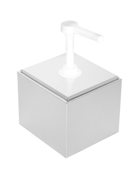 Commercial 2.5 litre Pump Condiment/Sauce Dispenser GN1/6 | Stalwart DA-NHGN161