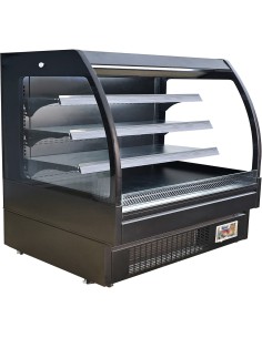 Wall Cabinet Multi Deck Refrigerator Night Curtain Black 1520x700x1395mm | Stalwart DA-BLUEL214