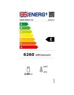 Wall Cabinet Multi Deck Refrigerator Night Curtain Black 1520x700x1395mm | Stalwart DA-BLUEL214 2