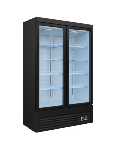 Commercial Double Door Display Showcase Freezer 1260x730x1980mm | Stalwart DA-BLUEL310