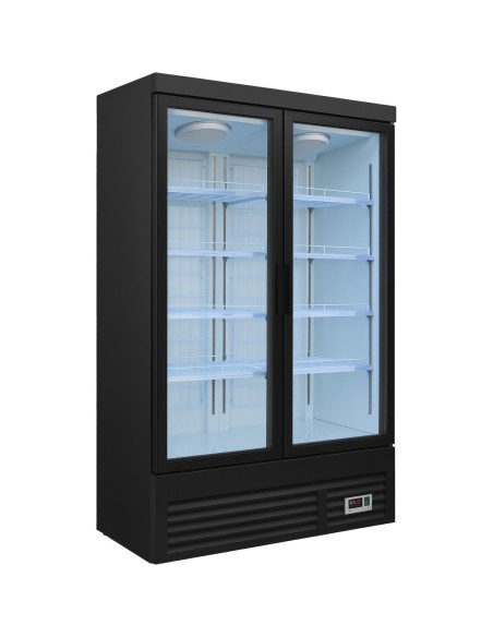 Commercial Double Door Display Showcase Freezer 1260x730x1980mm | Stalwart DA-BLUEL310
