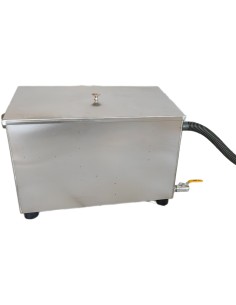 Commercial Stainless Steel Grease Trap with Lid and Outlet Valve 500x300x300mm | Stalwart DA-QNH514