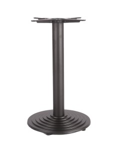 Black Cast Iron Table Base Round Ø430x720mm | Stalwart DA-A026A