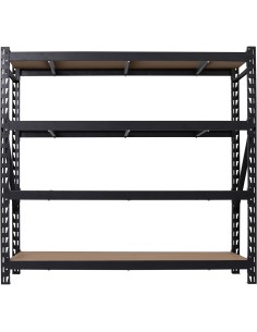 Industrial 4-Tier Heavy-Duty Shelving Unit 2500kg Capacity (625kg per shelf) 1830x540x1830mm | Stalwart DA-KIT600 2