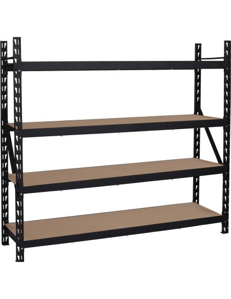 Industrial 4-Tier Heavy-Duty Shelving Unit 2500kg Capacity (625kg per shelf) 1830x540x1830mm | Stalwart DA-KIT600