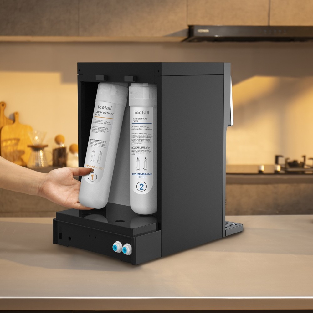 Countertop Hot & Cold RO Water Purifier 7-Stage Filtration Smart Touch Display, 3L Tank | Stalwart DA-YHD2401E