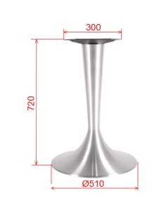 Silver Cast Iron Table Base Round Ø510x720mm | Stalwart DA-F016A 2