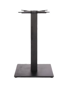 Black Cast Iron Table Base Square 450x450x720mm | Stalwart DA-A037B