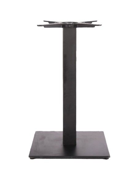 Black Cast Iron Table Base Square 450x450x720mm | Stalwart DA-A037B