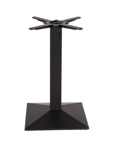 Black Cast Iron Table Base Square 430x430x720mm | Stalwart DA-A038C