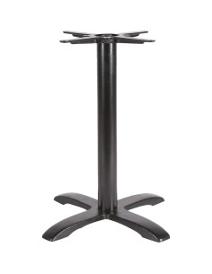 Black Cast Iron Table Base Cross-Base 620x720mm | Stalwart DA-A051