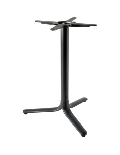 Black Cast Iron Table Base Tri-Leg 600x720mm | Stalwart DA-A138