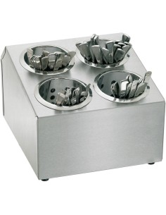Commercial Cutlery Basket Holder 4 hole Stainless steel | DA-KFB04B