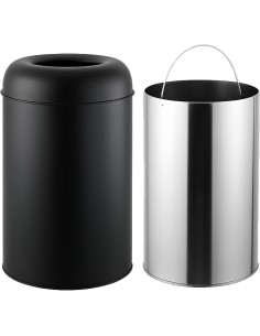 Commercial Open-Top Waste Bin 50 Litres Black | Stalwart DA-JY980050LBLACK 2