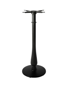 Black Cast Iron Table Base Round Ø430x1080mm | Stalwart DA-A068AH