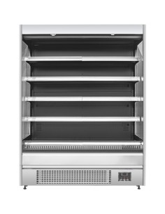 Wall Cabinet Multi Deck Refrigerator Night Curtain Stainless Steel 1000x700x2000mm | Stalwart DA-BLUEL146