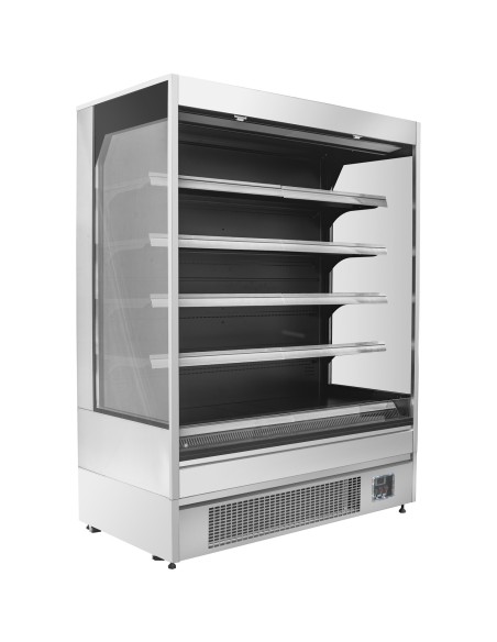 Wall Cabinet Multi Deck Refrigerator Night Curtain Stainless Steel 1000x700x2000mm | Stalwart DA-BLUEL146